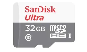 SanDisk Ultra MicroSDHC 32GB UHS I Class 10 Memory Card