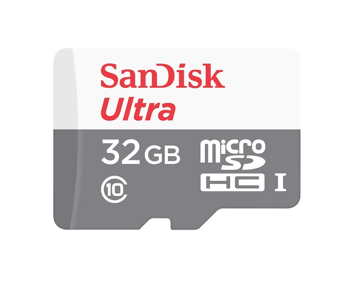 SanDisk Ultra MicroSDHC 32GB UHS I Class 10 Memory Card