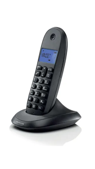 Motorola Cordless Black Phone C1001LBI
