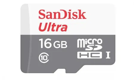 SanDisk Ultra MicroSDHC 16GB UHS I Class 10 Memory Card