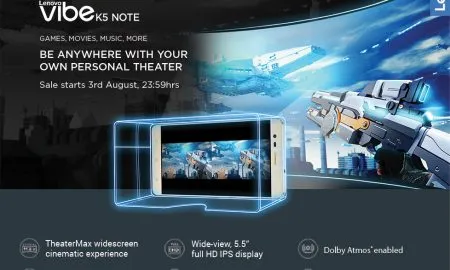 Lenovo Launched Vibe K5 Note