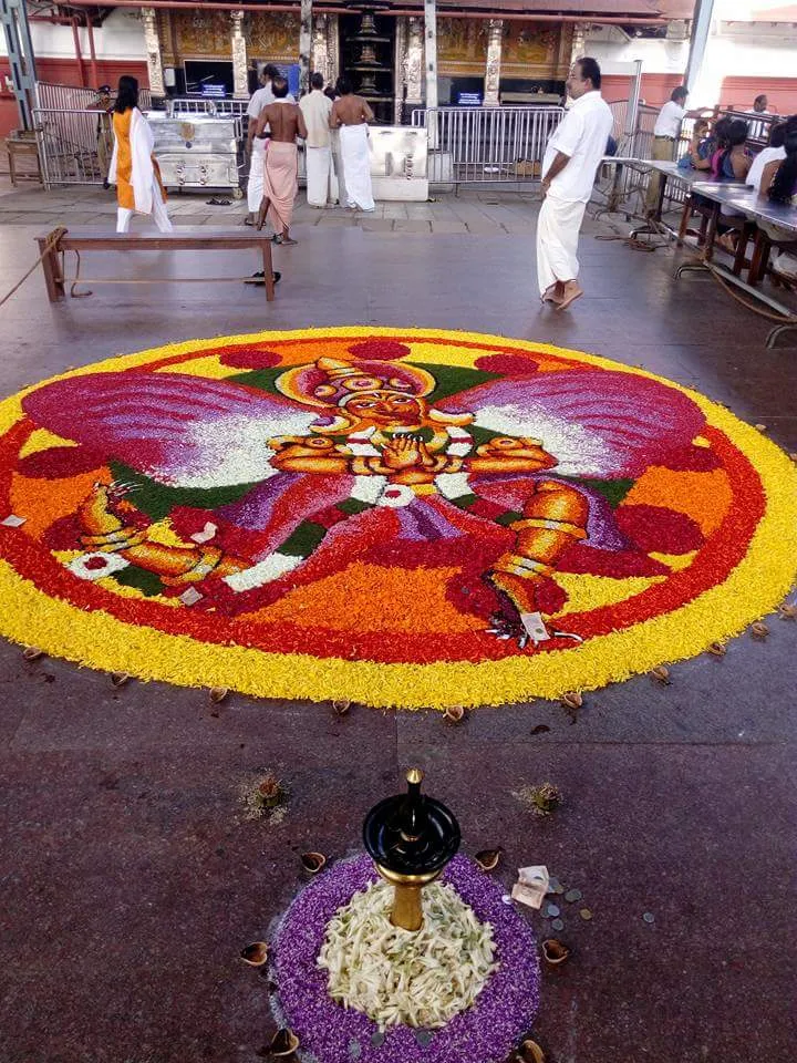 Flower Decorations At Guruvayoor Temple6