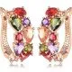 Swiss Cubic Zirconia 18K Rose Gold Plated Clip On Earrings For Women