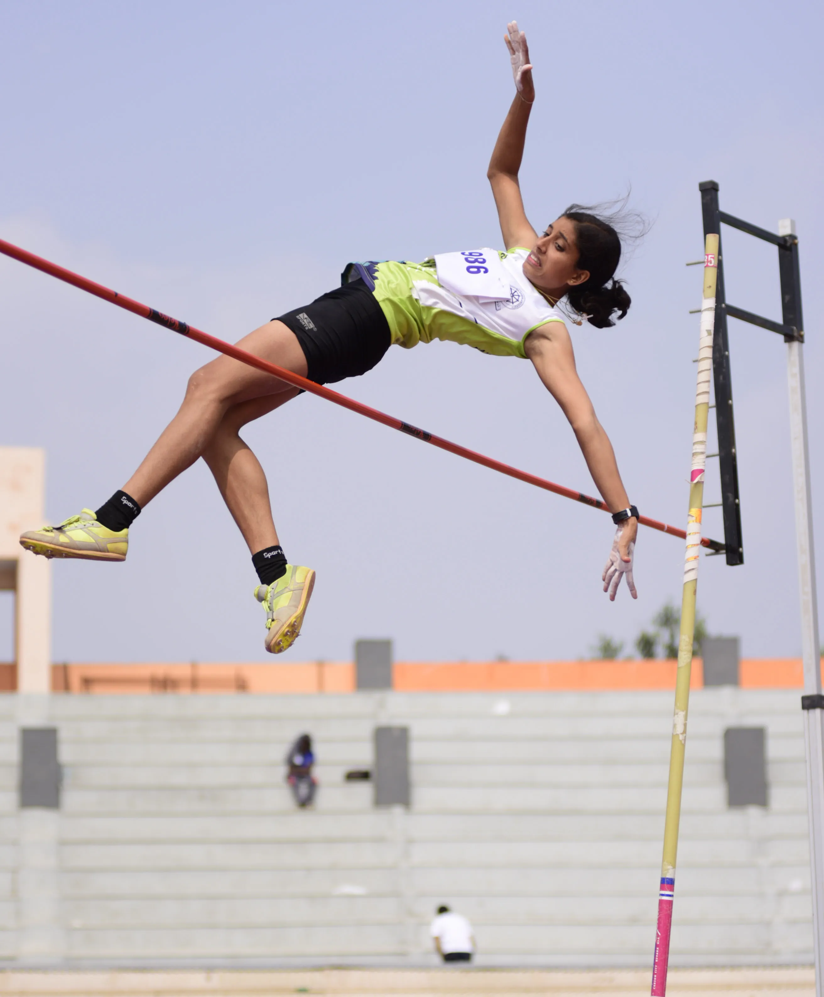 Reshma Raveendran FIRST Wimen Pole Vault MG University .. Johnson (6)