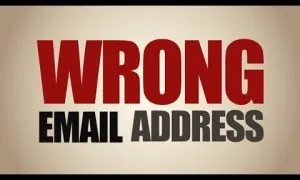 Wrong Email Address