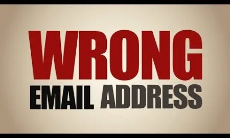 Wrong Email Address