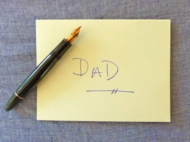 Father writes a letter to his son