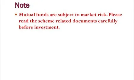 Mutual Fund Investments Are Subject To Market Risks