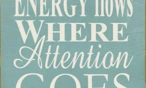 Energy Flows Where Attention Goes