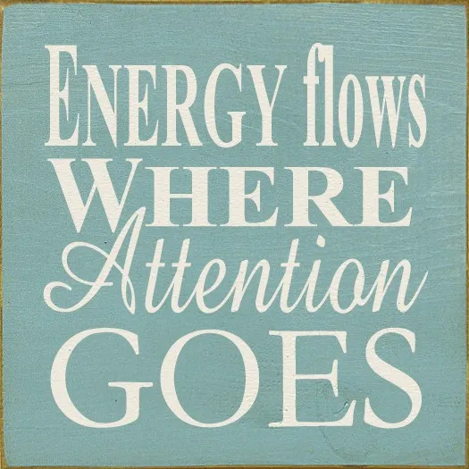 Energy Flows where Attention Goes