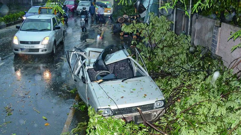 Cyclone Hit Chennai