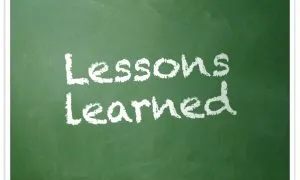 Few Lessons Learnt