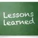 Few Lessons Learnt