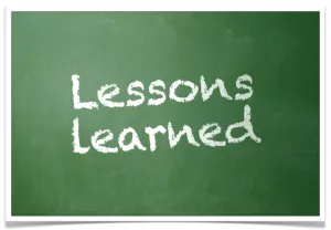Few Lessons Learnt