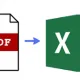 PDF Files To Excel