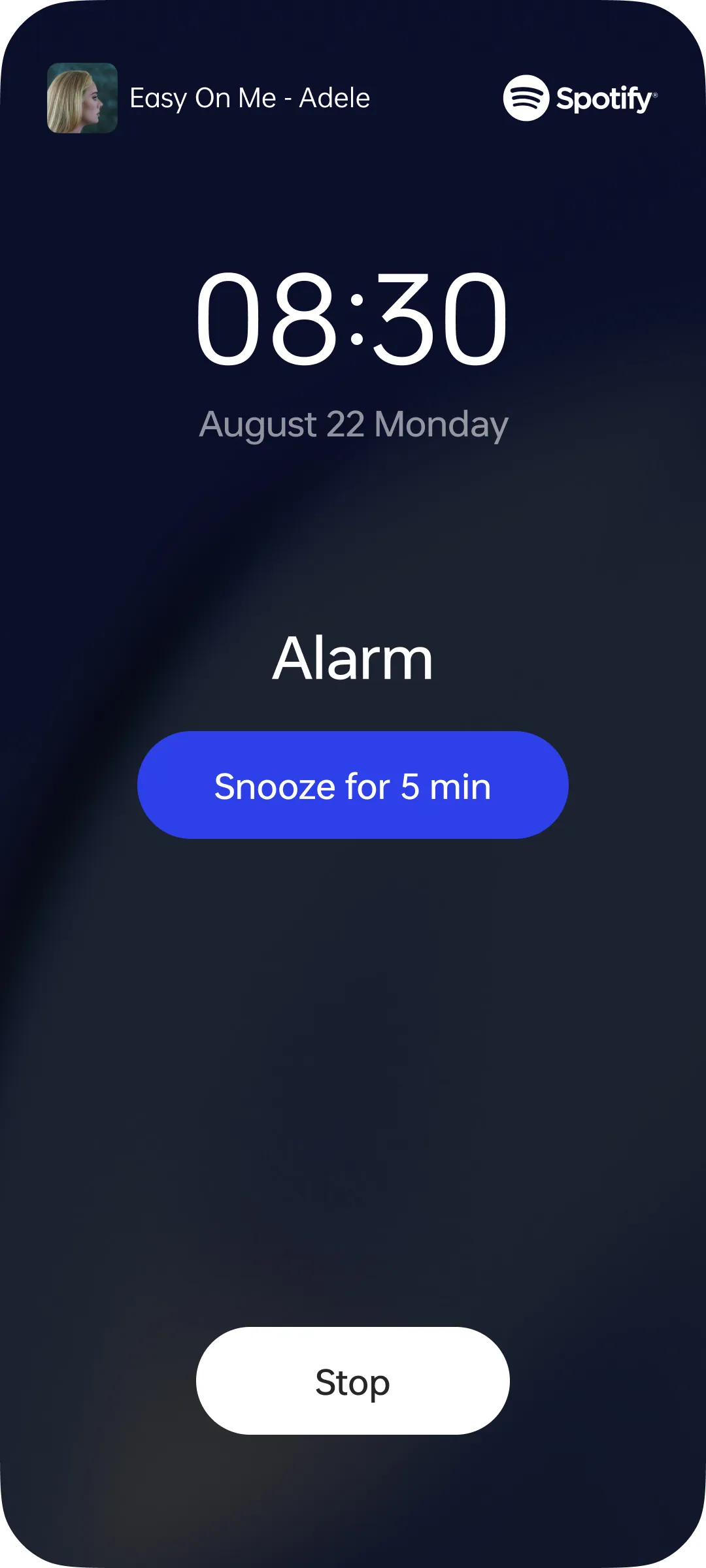 Spotify-Clock