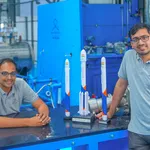 Skyroot Founders Pawan Kumar Chandana 28right29 26 Naga Bharath Daka 28left29 For Newswire 1