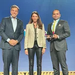 Mr Adeeb Ahamed2C MD2C LuLu Financial Holdings2C Receiving The Award For Ne