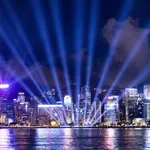 Victoria Harbour Laserlights And Fireworks