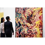 01. Art Basel Hong Kong 2023 Mark Bradford 2C A Straight Line2C 20232C Photo Courtesy Art Basel