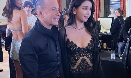 Tia Lee With Julien Macdonald