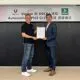 VicOne CEO Max Cheng Receiving Certificate DEKRA Ceremony