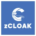Zcloak Logo White Blue Background