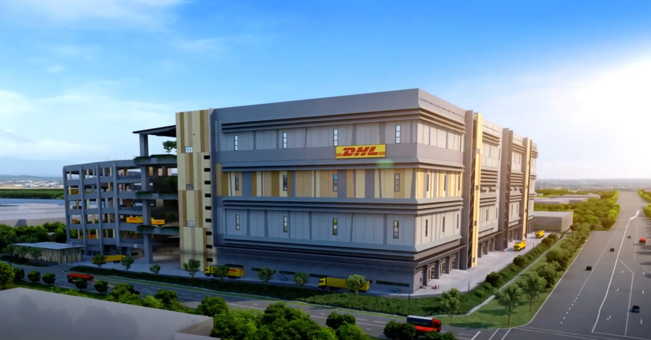 Rendering Of DHL West Hub In Sin