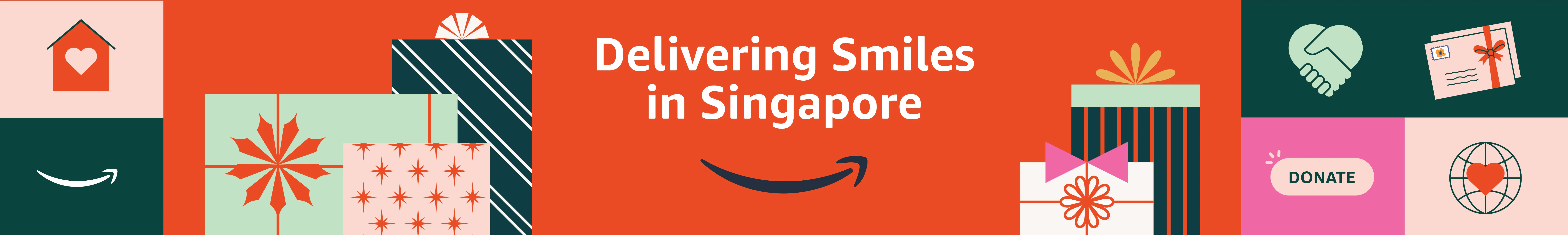 AMAZON Delivering Smiles Banner