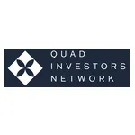 QUIN Logo White On Dark Blue