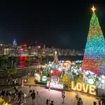 20 Meter Tall Giant Christmas Tree And Christmas Town Hong Kong WinterFest 2023