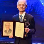Dr. Yoshino At The Award Ceremony