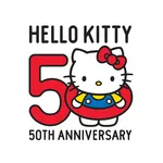 Hello Kitty 50th Logo Vertical