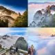 Famous Scenery Such As Pine Trees2C Cloud Seas2C Peculiarly Shaped Stone Peaks Of Mount Huangshan In In East China27s Anhui Province