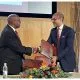 Mr Johannes Gawaxab2C Hon27ble Governor Of The Bank Of Namibia Left And Mr Ritesh Shukla2C CEO2C NPCI