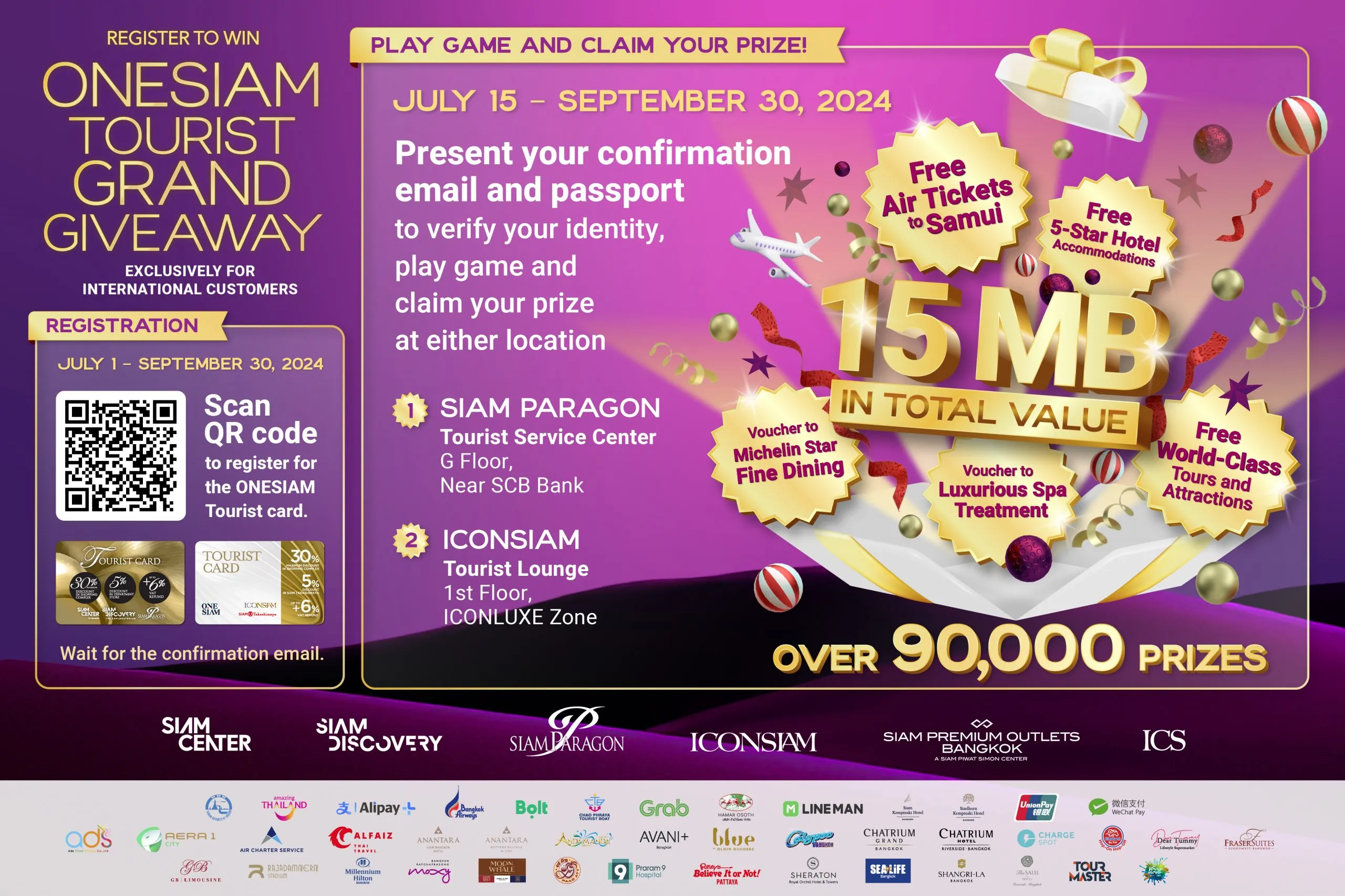 ONESIAM Tourist Grand Giveaway I Scaled