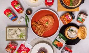 Kimchi Dishes Group Shot With Ki