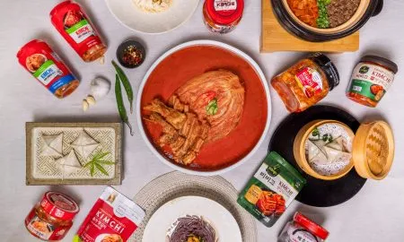 Kimchi Dishes Group Shot With Ki