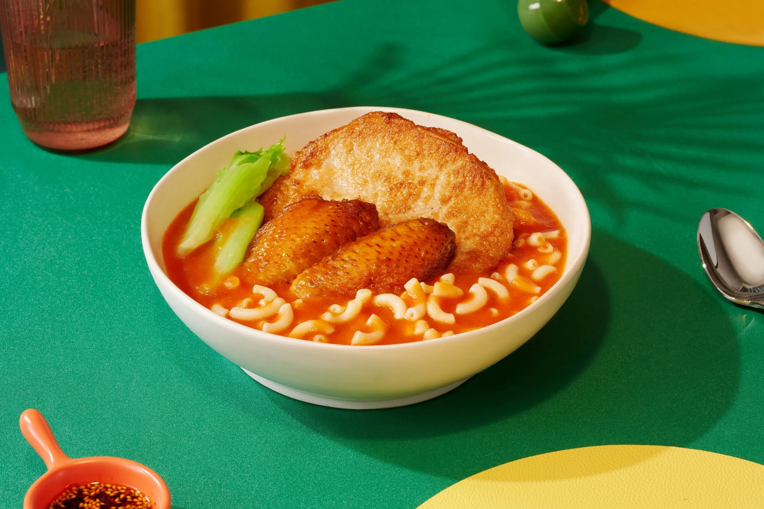 Macaroni-in-Tomato-Soup-with-Por