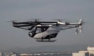 SkyDrive Public Flight Of SKYDRIVE Model SD 05 During Media Day At Osaka Kansai Expo