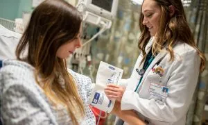 Female Student Action Shot Portr