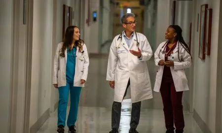 3 Students Full Portrait Action 