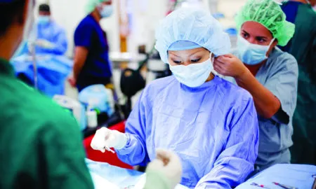 Students In The Operating Theatr