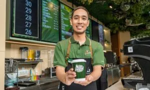 CafeAmazon Barista ServingCoffee